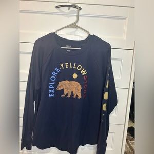 Yellowstone long sleeve waffle top